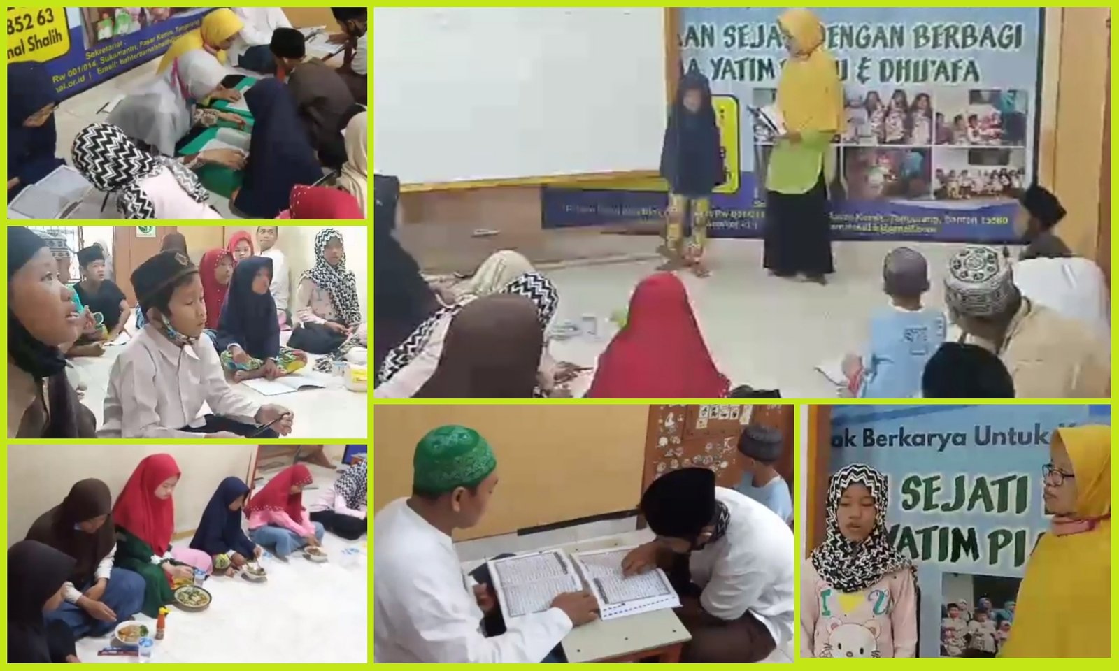 BIMBINGAN BELAJAR YATIM DAN TPQ 14 AGUSTUS 2020