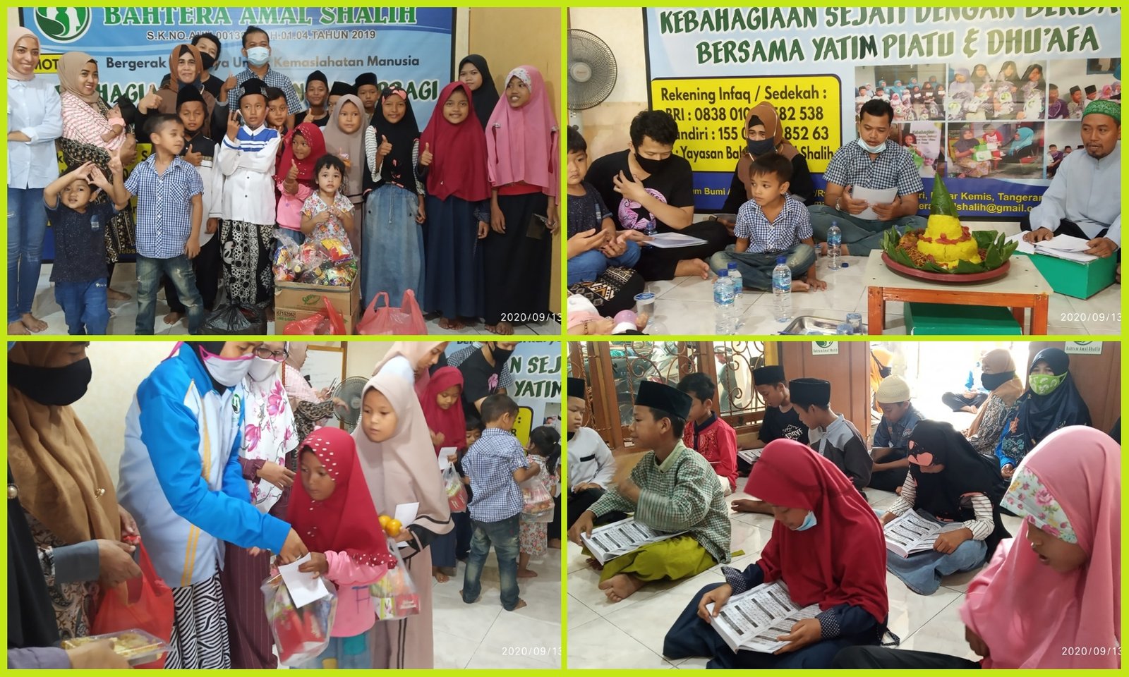 KUNJUNGAN DONATUR, BUNDA TITIN FATIMAH DAN KELUARGA Ahad 13 September 2020
