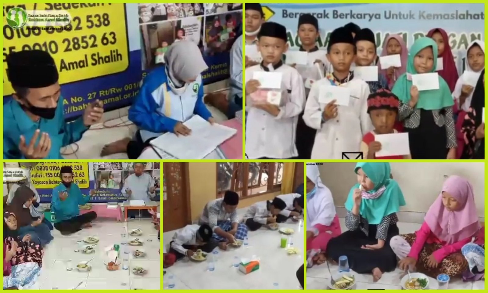 Santunan Pekanan Yayasan Bahtera Amal Shalih , Ahad 27 September 2020