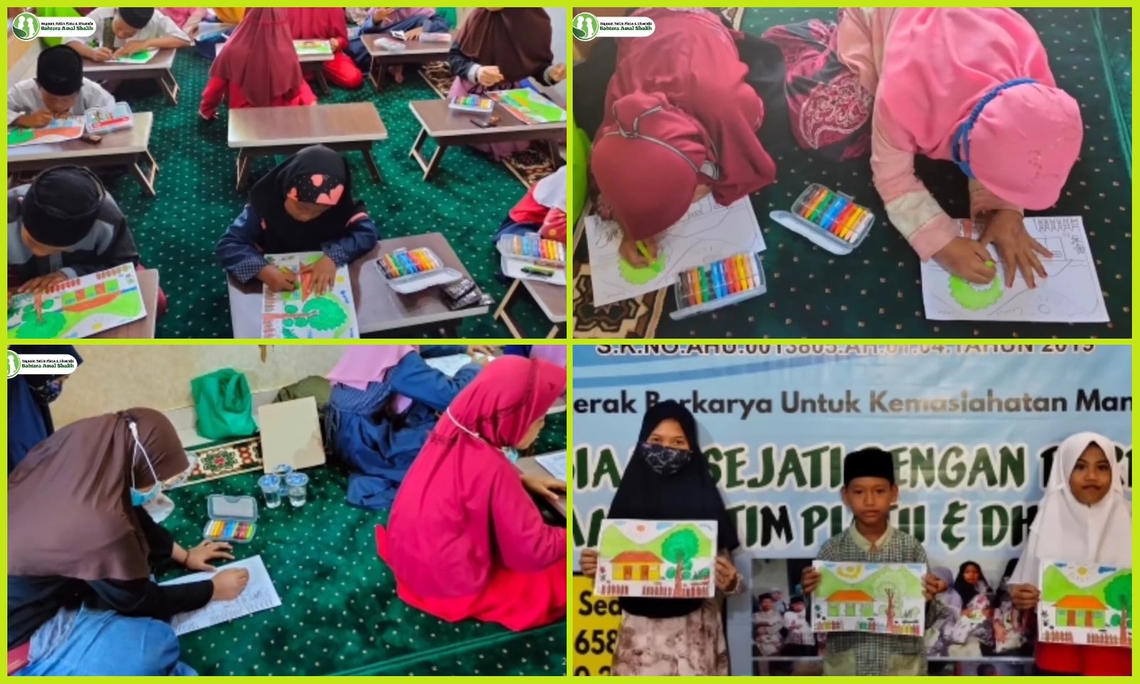 Kreativitas adik-adik Yatim, Jum’at 13 November 2020