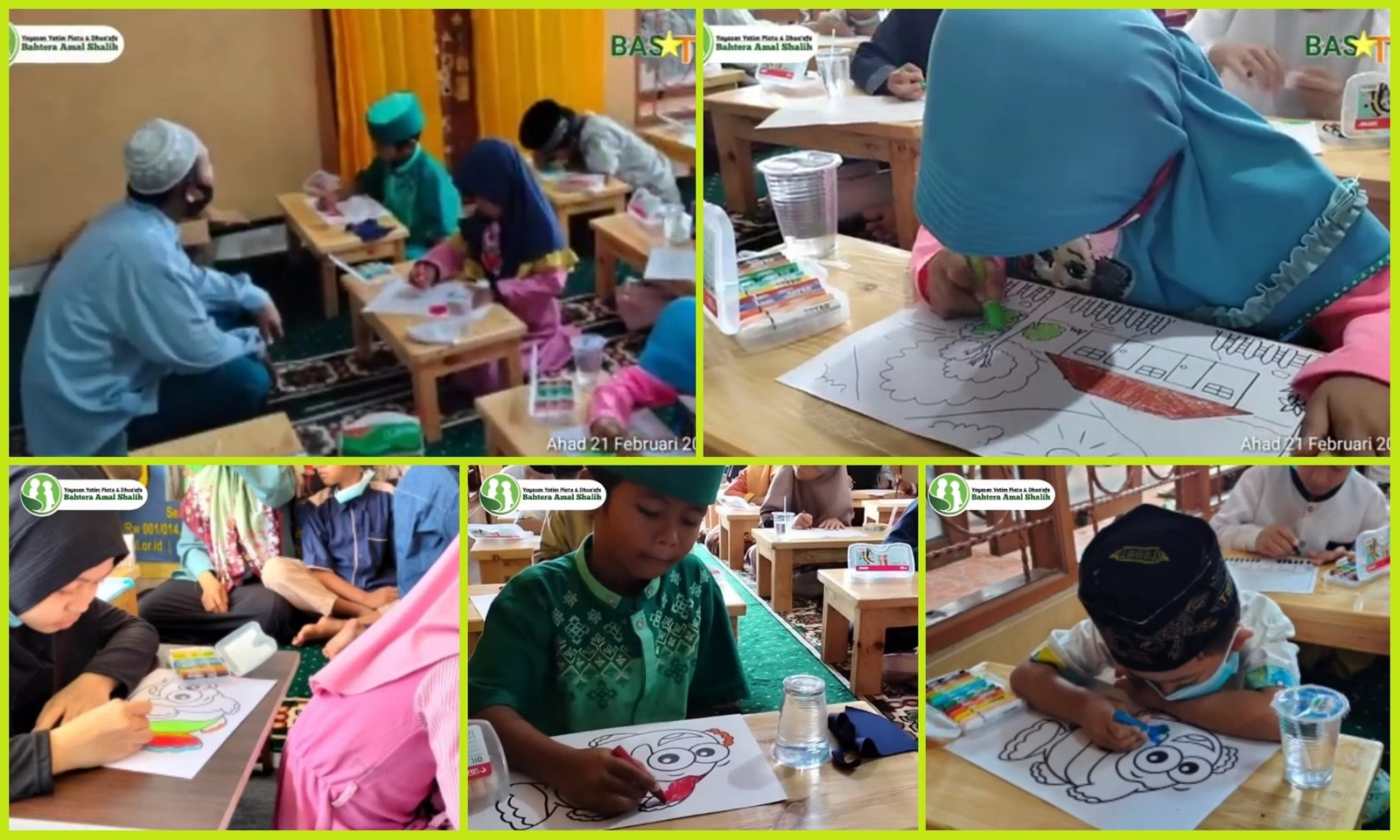 KREATIFITAS SENI MEWARNAI YATIM DHUAFA, 21 FEBRUARI 2021