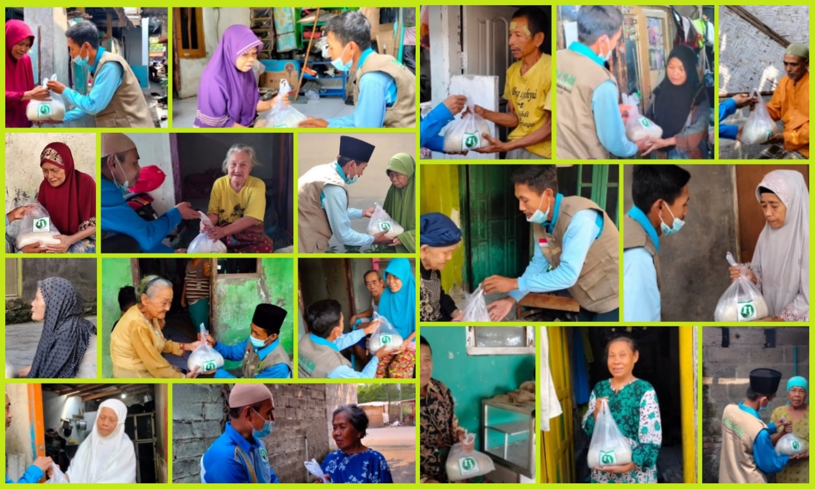 PENYALURAN ZAKAT FITRAH BERAS KEPADA FAKIR MISKIN, RABU 12 MEI 2021