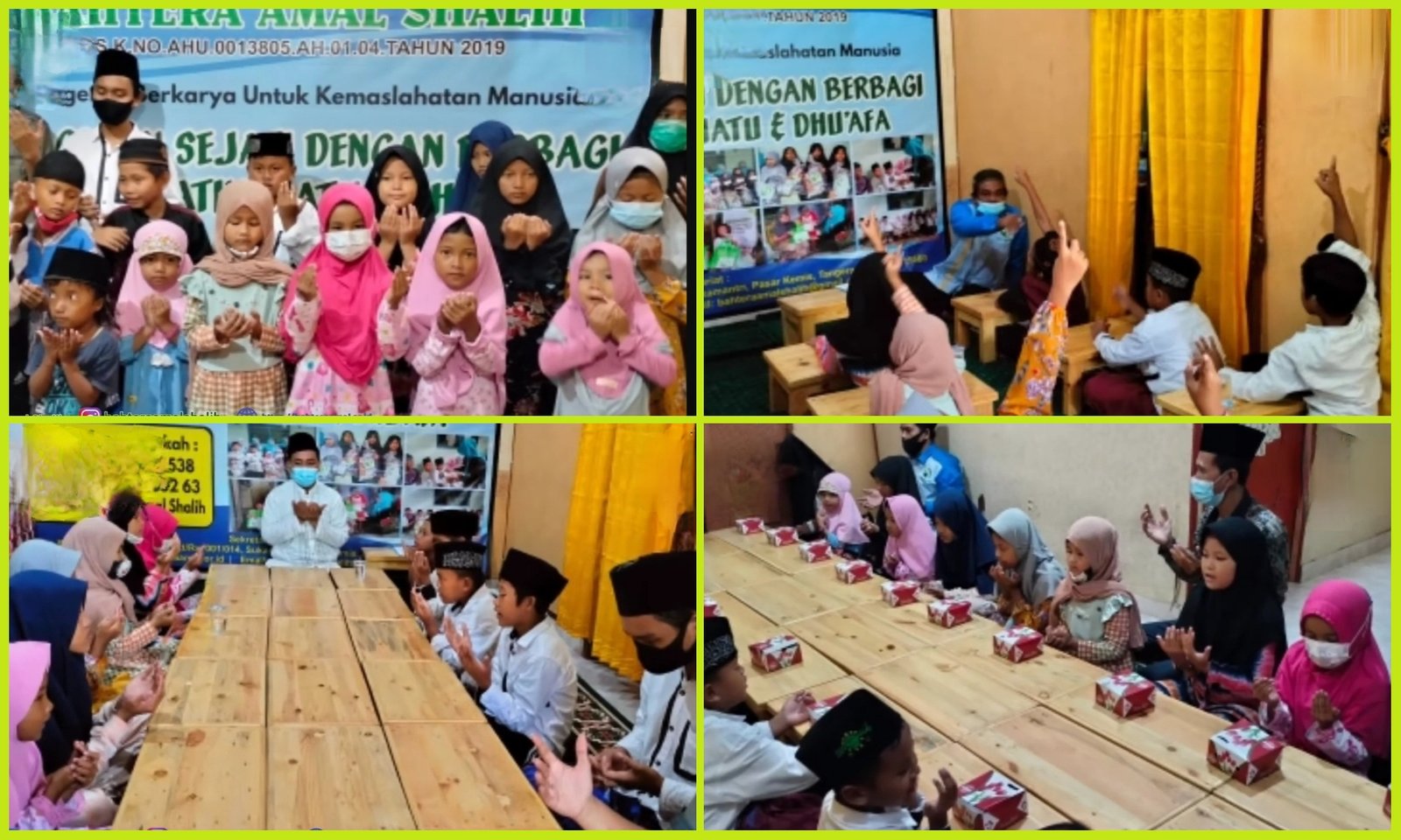 DZIKIR DOA BERSAMA DAN SANTUNAN YATIM DHUAFA, JUM’AT 18 JUNI 2021