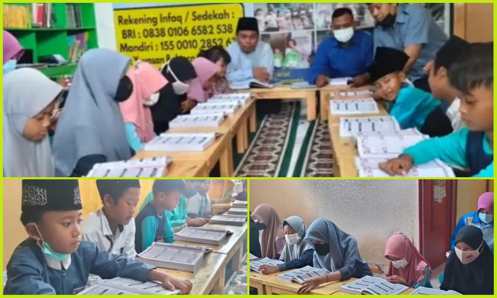 KEGIATAN RUTIN YATIM DHUAFA BINAAN MEMBACA ALQUR’AN, JUM’AT 24 SEPTEMBER 2021