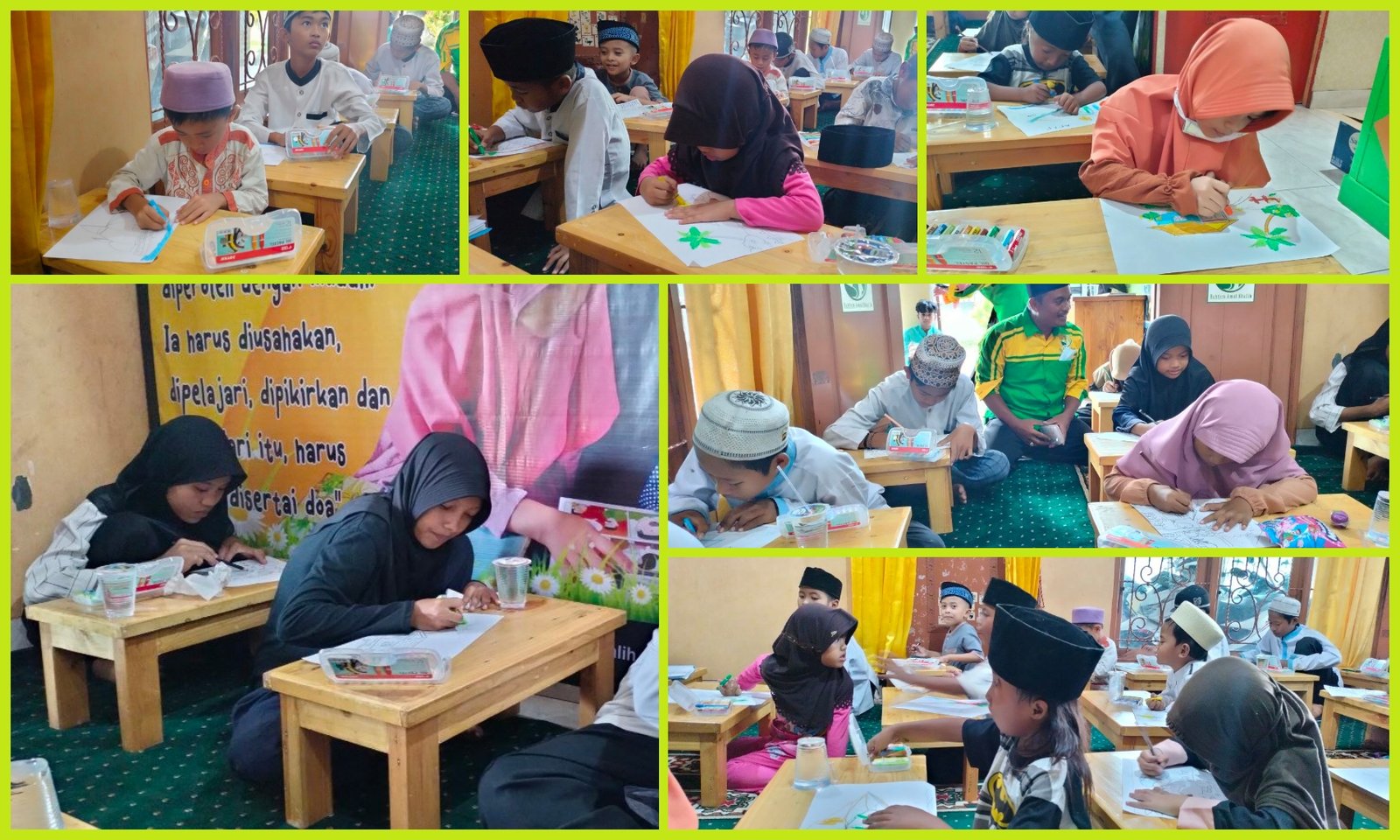 Mengasah Kreativitas Anak Yatim Melalui Seni Mewarnai, Jum’at 06 Januari 2023