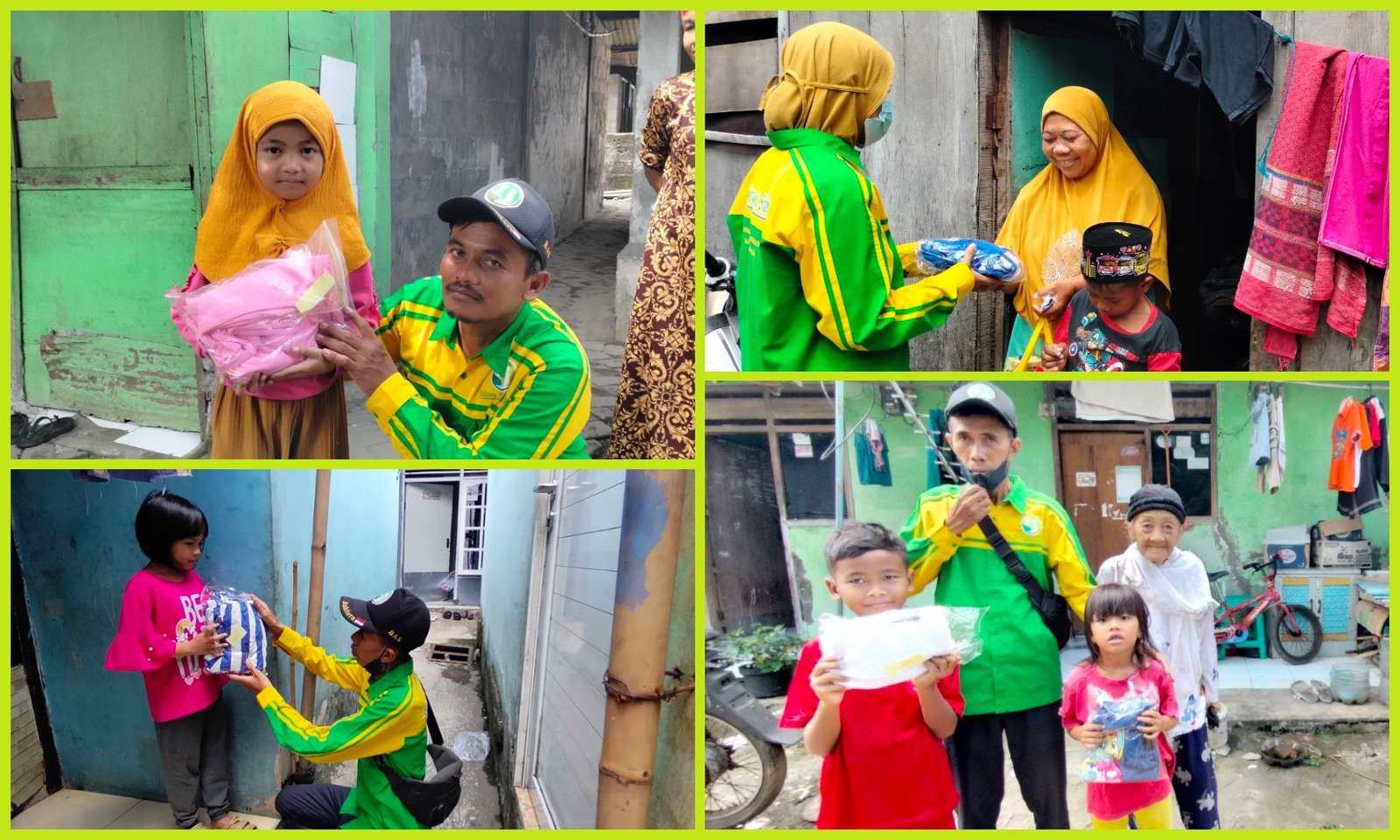 Senyum Bahagia Yatim Menyambut Hari Raya 1444 H dengan Baju Lebaran Baru