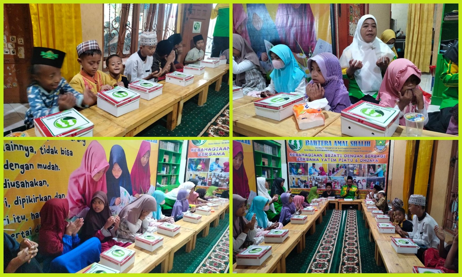 PROGRAM JUM’AT BERKAH BERBAGI NASI BOX UNTUK YATIM PENGHAFAL QUR’AN