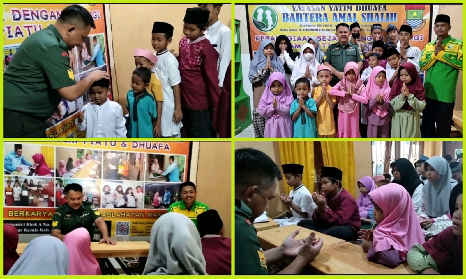 Kunjungan Bpk Agus Suparto (Babinsa Pasarkemis),Berbagi Kasih Bahagia dengan Ikhlas, Kamis 01 Juni 2023