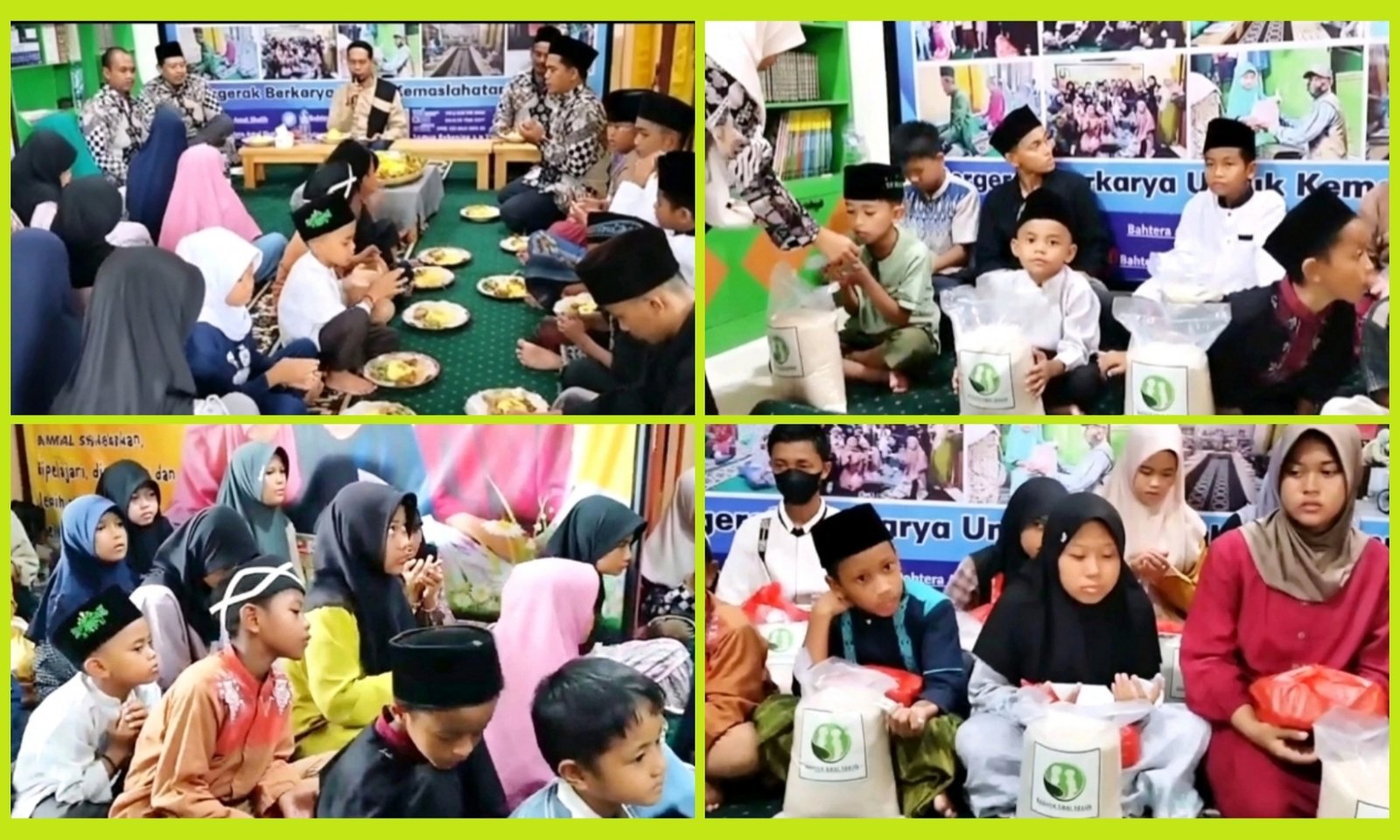Santunan Sedekah Beras untuk Yatim Penghafal Al-Qur’an dalam Peringatan Maulid Nabi