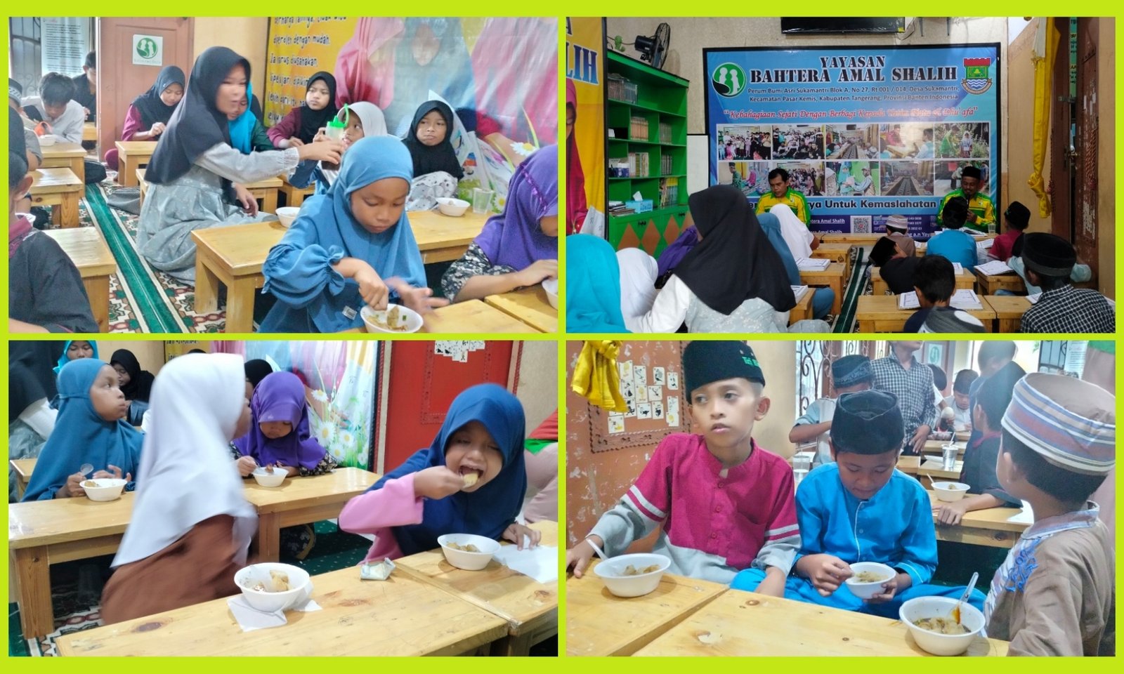 Berkah Makan Bersama Yatim Setelah Kegiatan Dzikir, Doa Bersama, dan Belajar TPA