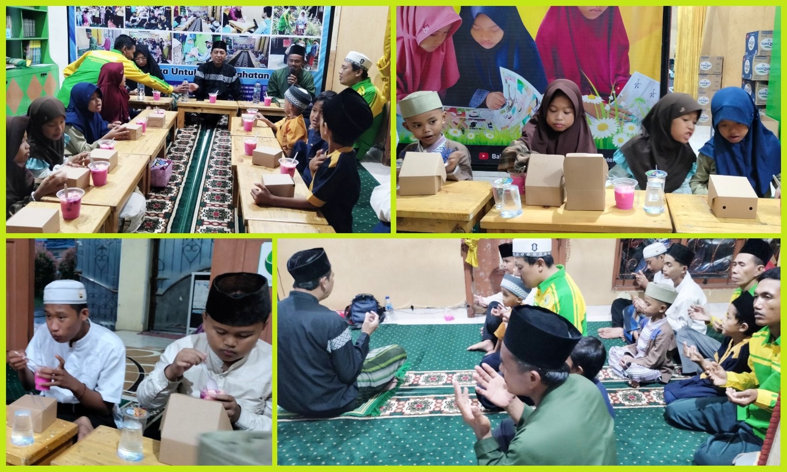 Buka Puasa Bersama Yatim Binaan Yayasan Bahtera Amal Shalih dan Sholat Magrib Berjamaah Bersama Donatur