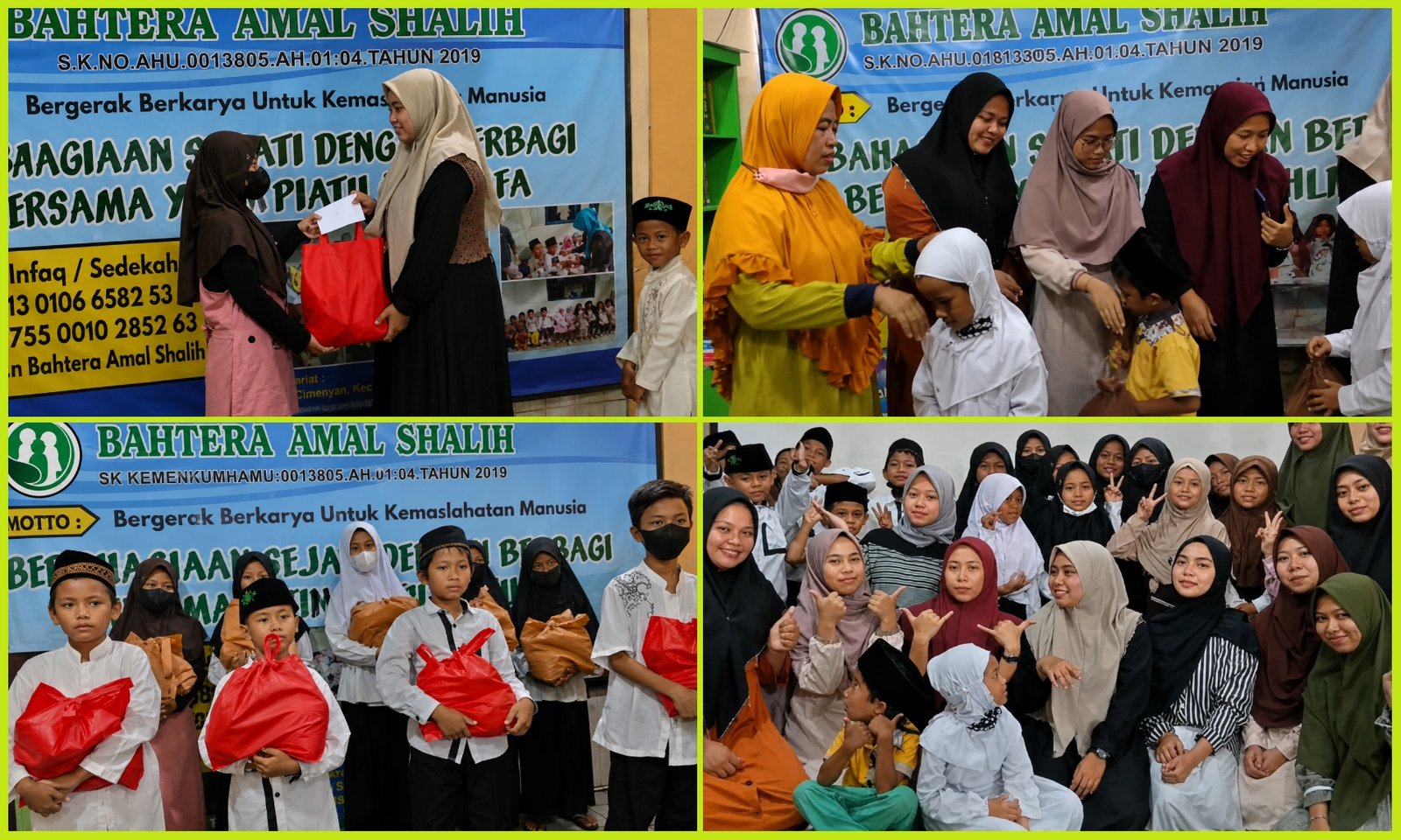 Kunjungan Donatur Komunitas Pengin Pintar Berbagi ke Yayasan Bahtera Amal Shalih