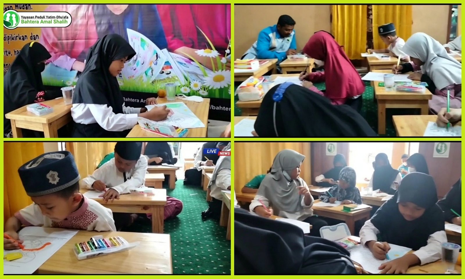 Mengasah keterampilan dan kreativitas anak-anak yatim binaan Yayasan Bahtera Amal Shalih